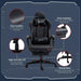 Image of a Black Gaming Chair With Footrest by Vinsetto