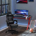 Image of a Black Gaming Chair With Footrest by Vinsetto