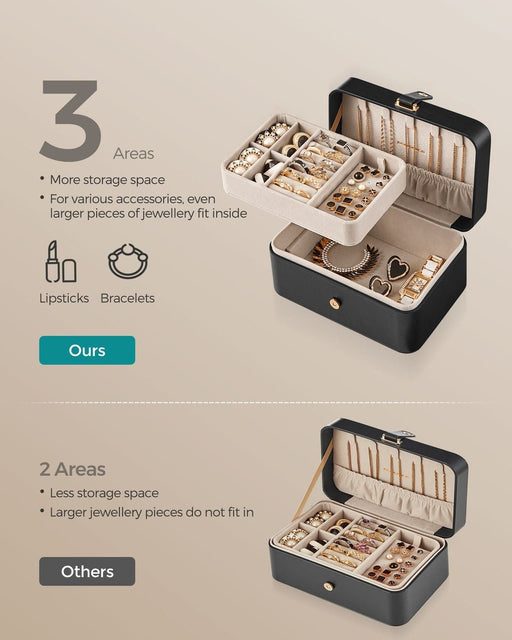 Image of a Black Jewelry Organizer