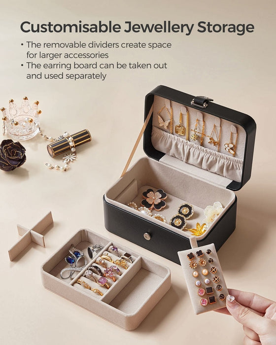 Image of a Black Jewelry Organizer