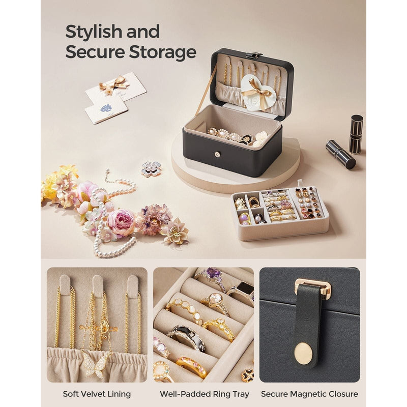 Image of a Black Jewelry Organizer