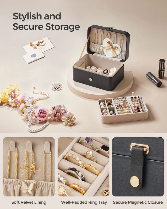 Image of a Black Jewelry Organizer