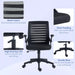 Image of a black mesh office chair