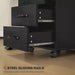 Image of Black Under Desk Mobile Pedestals