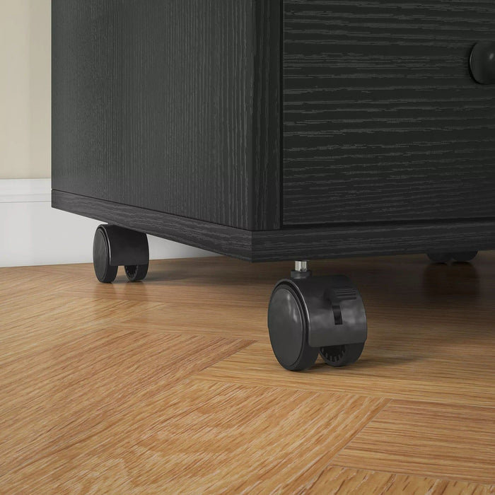 Image of Black Under Desk Mobile Pedestals