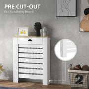 Radiator Cover with Storage Drawer Ideal for Living Room or Hallway 95.5 x 78 cm, White