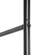 Black Metal Garden Arch for Climbing Plants Roses and Vines 240H cm by Outsunny