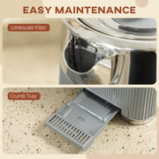 4 Slice Toaster and Rapid Boil Jug Kettle Set with Limescale Filter 3000W Tan