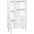 Bookcase With Cupboard, 80W x 23W x 123H cm Homcom