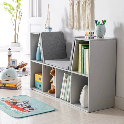 Bookcase With Seat Homcom