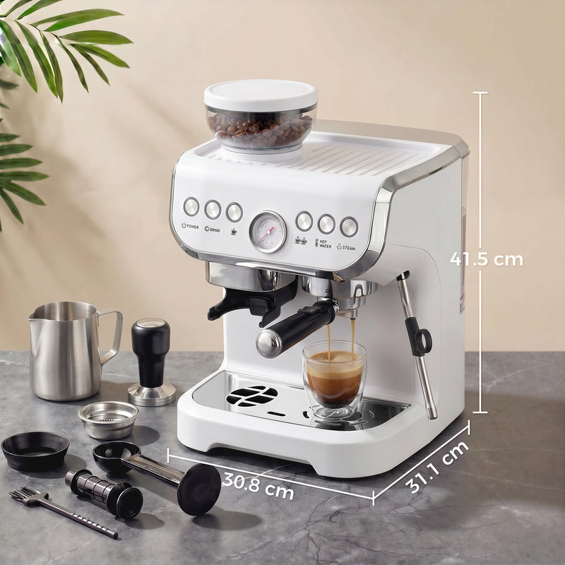 Bean to Cup Coffee Machine for Barista-Style Espresso and Lattes at Home