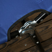 Set of 2 Blue Folding Sun Loungers with Metal Frame for Garden or Beach Relaxation