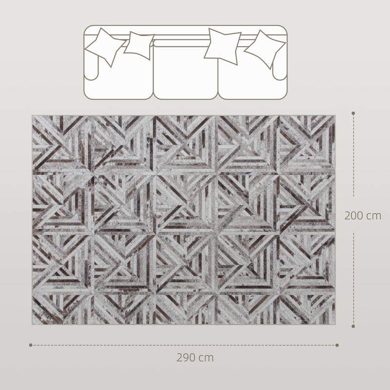 Large Chenille Area Rug Non Slip Washable Carpet For Living Room Or Bedroom Brown