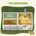 Wooden Tortoise House with Lamp Holder Clear Window Openable Tops and Tray Light Grey by PawHut