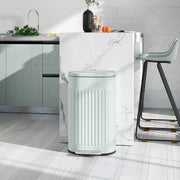 Light Green 30L Metal Kitchen Bin With Soft-Close Lid by HOMCOM