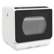 Compact Tabletop Dishwasher with 6 Wash Programs Ideal for Small Kitchens White