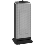 2000W Ceramic Electric Heater with Oscillating Fan for Home or Office Use Black