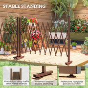 Outdoor dining table with weather-resistant surface for garden use grey AOSOM