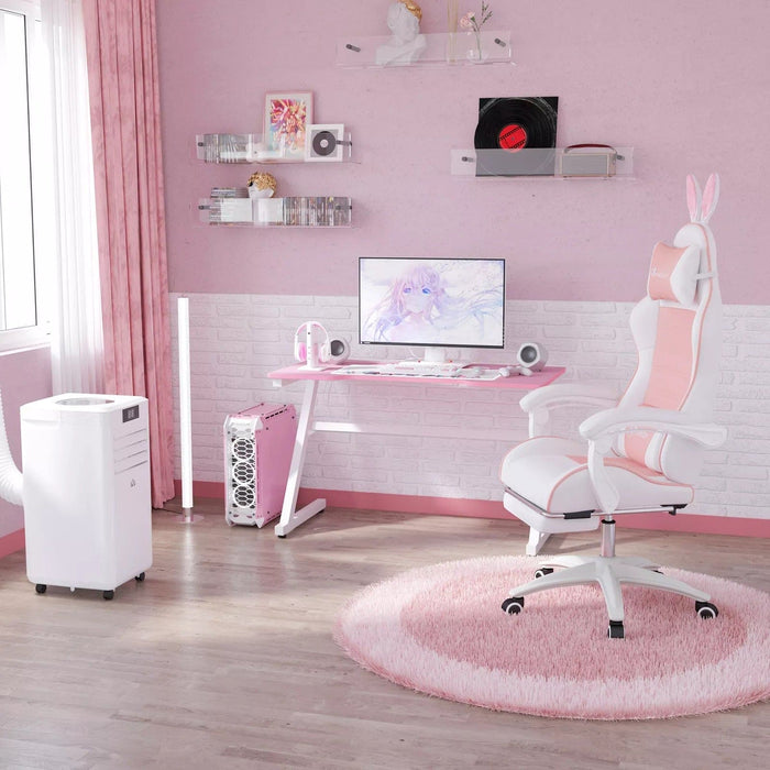 Image of a Pink Gaming Chair with Bunny Ears