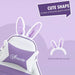 Image of a white and purple bunny ears gaming chair. 