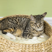 Cat Tree Tower with Sisal Scratching Post and Two Plush Beds for Kittens 72cm Grey AOSOM