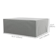 Grey Waterproof Garden Furniture Cover for Large Patio Set with UV Protection