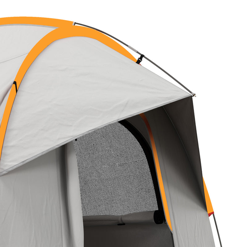 Car Camping Tailgate Tent for Hatchbacks and SUVs with Weatherproof Shelter Grey and Orange