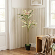 Artificial Cordyline Tree for Easy Year Round Indoor Greenery Yellow Homcom