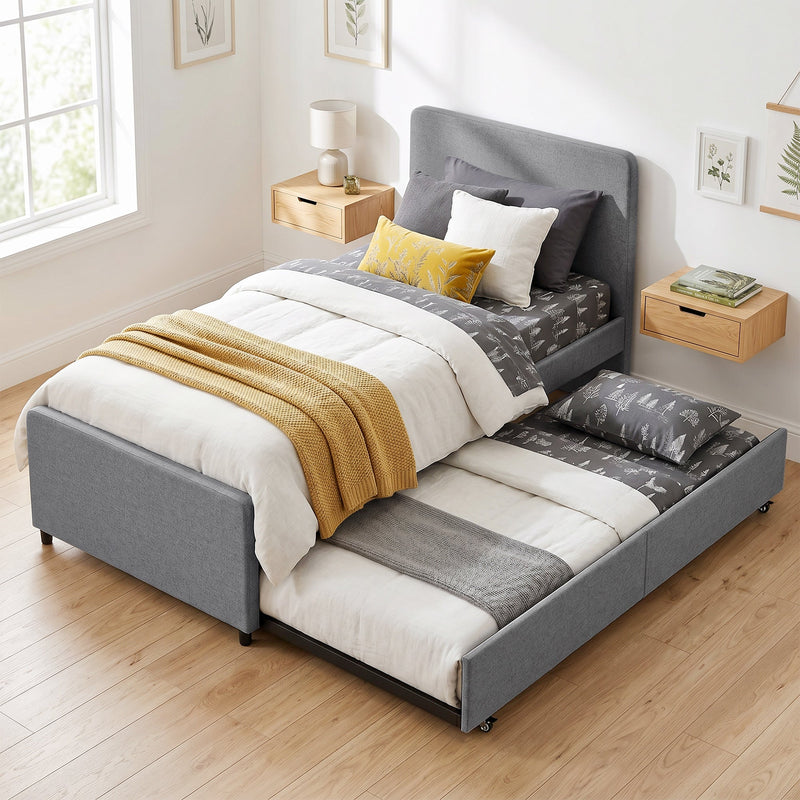 Pull-out guest bed frame - Dark Grey