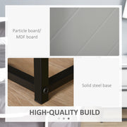 2 Drawer Bedside Cabinet With Metal Base For Bedroom Living Room Or Dorm Storage