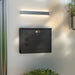 Wall Mounted Weatherproof Post Box with Viewing Windows and Lockable Door Easy Install, Black