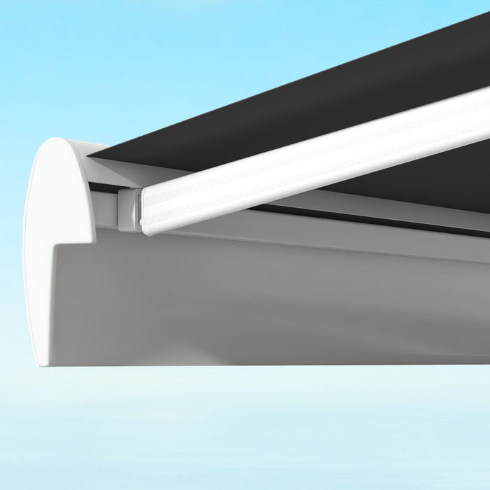 Electric Retractable Patio Awning 4 x 3m with Remote Control and Durable Aluminium Frame