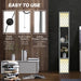 Floor Lamp with Shelves Dual Light Modern Tall Standing Lamp with Pull Chain Light, Grey by HOMCOM