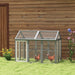 Large Wooden Chicken Run with Combinable Design and Secure Enclosure by PawHut