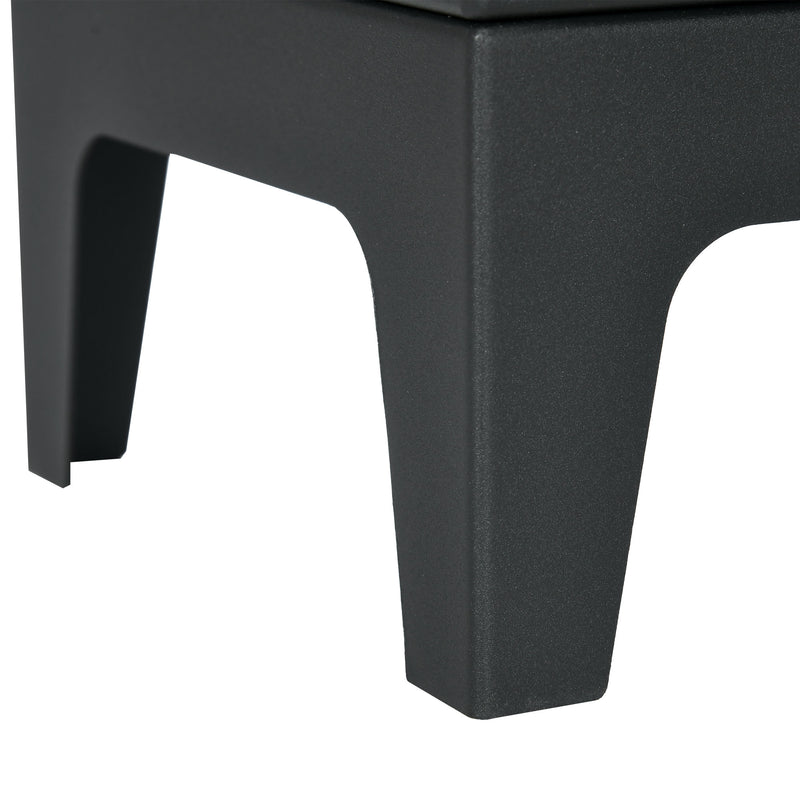 Freestanding Ethanol Fireplace for Instant Smoke Free Heat in Small Rooms Black