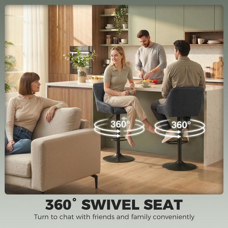 Adjustable bar stools - Black