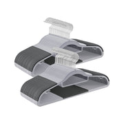 Heavy Duty Plastic Clothes Hangers Non Slip Space Saving Design for Wardrobes by Songmics