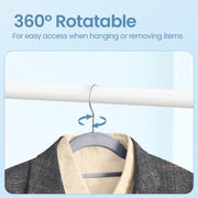 Pack of 50 Heavy Duty Non Slip Plastic Coat Hangers for Clothes Storage by Songmics