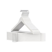Cloud White Wooden Hangers Pack of 20 with Trousers Bar and 360 Degree Swivel Hooks by Songmics