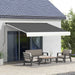 Electric Retractable Patio Awning 4 x 3m with Remote Control and Durable Aluminium Frame