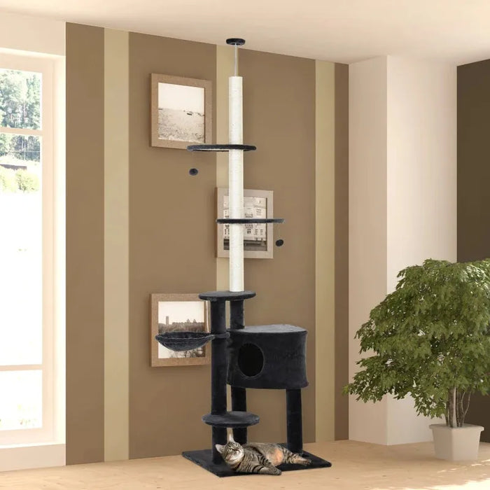 Adjustable Cat Tree, Carpet Platforms, Condo, Sisal Areas