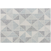 Large Geometric Non Slip Washable Area Rug Ideal for Living Room or Office Multi Coloured