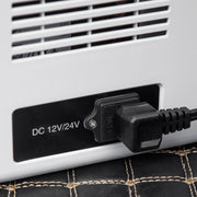 25L Portable Car Fridge Freezer With LED Light and Dual Power For Travel Campervan Grey AOSOM