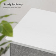 Image of a Chest of Drawers With 8 Light Grey Fabric Drawers by Songmics