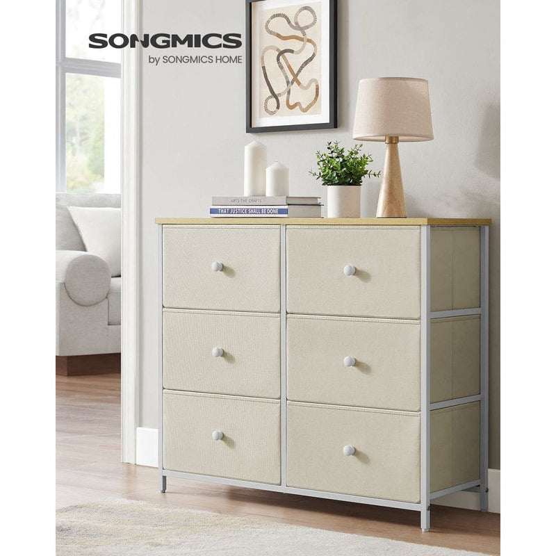 Songmics Fabric Chest of 6 Drawers