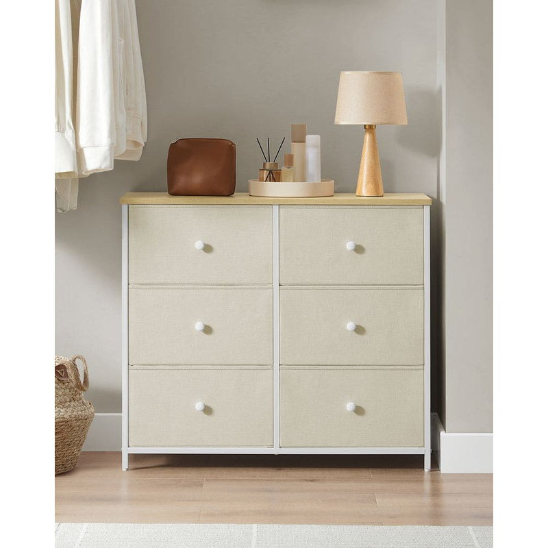 Songmics Fabric Chest of 6 Drawers