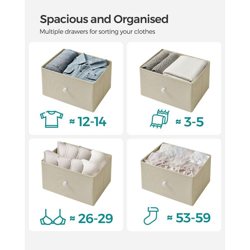 Songmics Fabric Chest of 6 Drawers