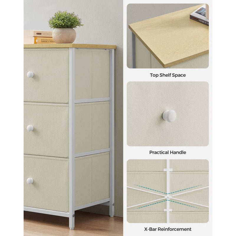 Songmics Fabric Chest of 6 Drawers