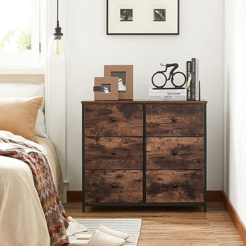 Songmics Fabric Chest of 6 Drawers