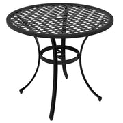 Round Aluminium Garden Table with 50mm Parasol Hole Ideal for Outdoor Dining